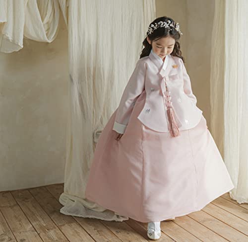 Pink Coral Dangui Girl Hanbok for 100days~15y/o Korean Dress Baby Kids Hanbok Dol Baekil4