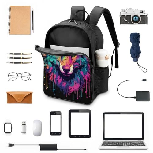 Mochila de lobo para guardería y excursiones preescolares con sujeción pectoral 4