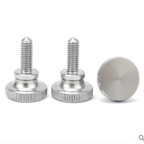 304ステンレス VESA マウント スペーサー モニターアーム 対応 ネジ キット - M4x10mm ピッチ0.7mm ノブ直径12mm M6 ボルト