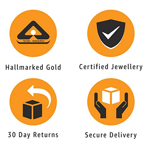 P.C. Chandra Jewellers Gold and Diamond Stud Earrings for Women - Image 5