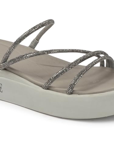 Image of ELLE Women's Comfortable Multi-Strap Platform Heel Sandals