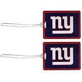 NFL New York Giants Vinyl Luggage Tag, 2pk, Blue
