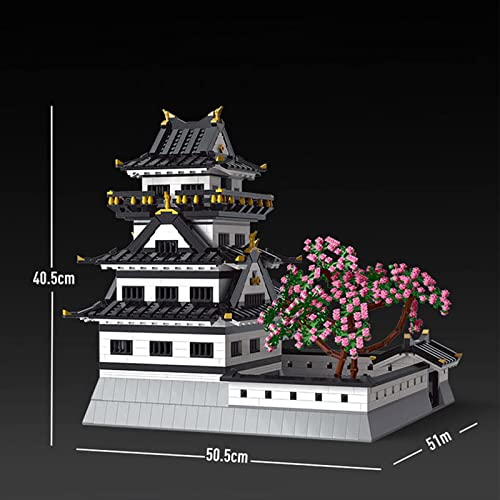 KEKRAV Architektur Bausteine 3086PCS Himeji Castle City Ansicht Gebäude Set mit hellem weltberühmtem Wahrzeichen Modell… – Bild 8