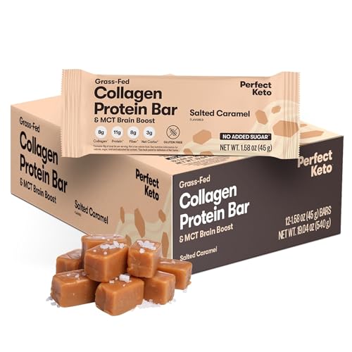 Perfect Keto Bars - The Cleanest Keto Snacks with Collagen and MCT. No Added Sugar, Keto Diet...