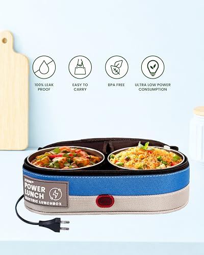 Image of Ecoline Q2, Electric Lunch Box, Capacity 800ml (LightBlue)