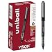 uni-ball Vision Rollerball Pens, Micro Point (0.5mm), Black, 12 Count