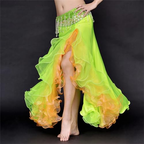 Women Dancewear Belly Dance Clothes Long Maxi Skirt Side Split Skirt Belly Dance Skirts4