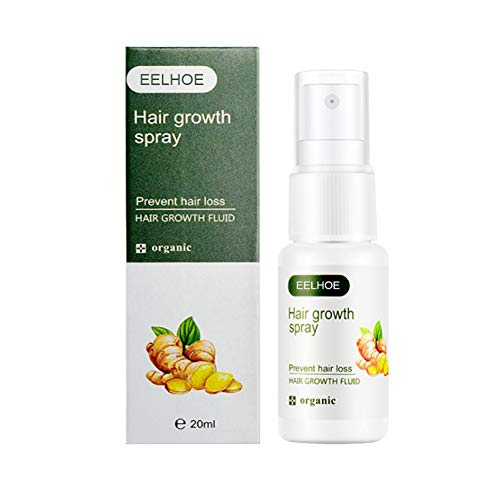 Fullwei Ginger Hair Growth Spray,20ml Natural Hair Growth Serum,Fast Hair Growth Dense,Herbal,Hair Growth Oil Serum Liquid,Prevent Hair Loss (20ML)