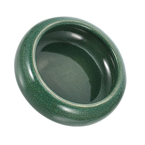 Holibanna Ceramic Ink Brush Washer Compact Sumi Brush Cleaning Tray for Calligraphy Sumi Painting Durable Ceramic Design Easy to Clean Store for Artists Beginners