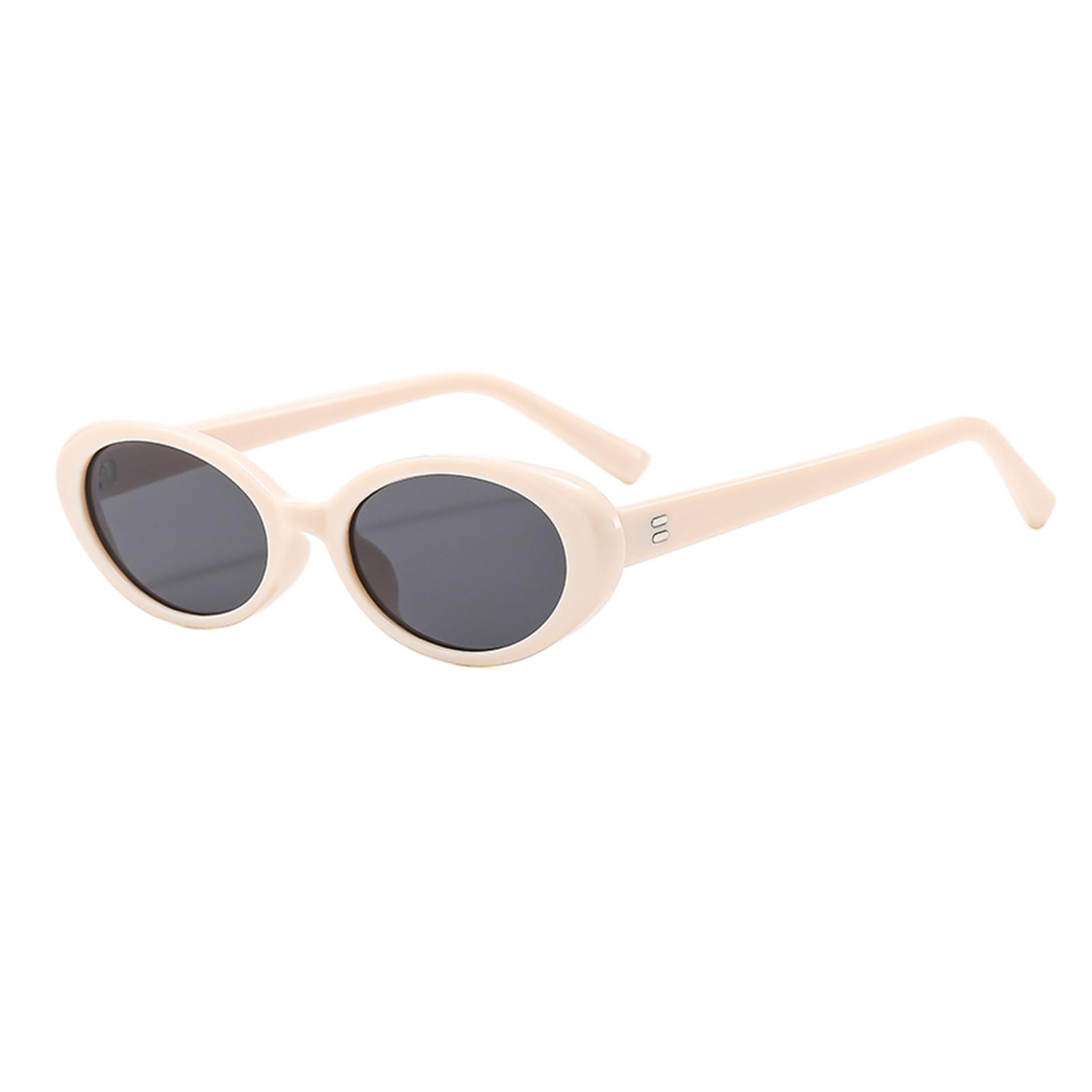 SA106 Rétro Art Nouveau Vintage Style Petit Ovale Métal Cadre Lunettes de Soleil