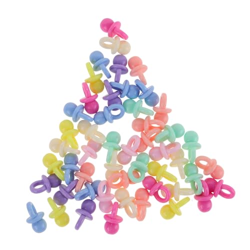 VICASKY Chupete Decoraciones para proyectos de manualidades creativas fundas para teléfono móvil colgantes y goma para el pelo decoración ideal para juegos de ducha y materiales de manualidades