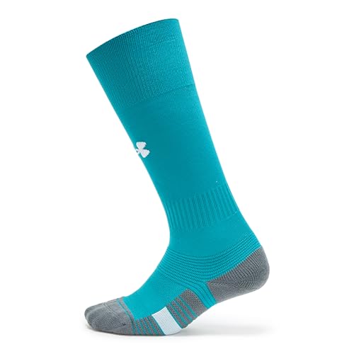 Under Armour Unisex-Adult Magnetico Over the Calf Socks 1 Pack, (722) Coastal Teal/Pitch Gray/White...