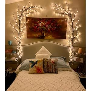 The Lighted Willow Vine Plants for Living Room Decor,Christmas Decorations, Light Trees with 144 LEDs Plug in for…