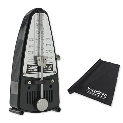 Métronome mécanique Wittner Piccolo 836 noir compact avec son balancier visuel