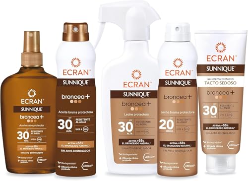 Miniatura 7 de Ecran Sunnique - Bruma Aceite Protector FPS 30, Protección UVB + UVA e IR-A, Resistente al Agua, Con Tecnología Pure Bronze y VitEox 80, Activa el Bronceado Natural, Sin Autobronceador - 2 x 250 ml