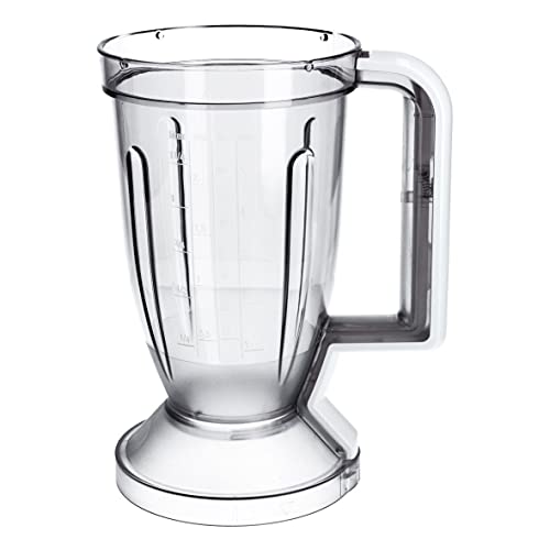 Bosch Siemens 649835 00649835 vaso mezclador original taza batidora taza, tazón, plástico, diámetro 140 mm, 1,25 litros, procesador de cocina, batidor de cocina, batidora también Balay Constructa