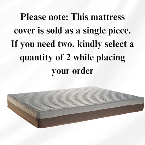 Image of Fairy Down-Cotton Mattress Cover with Zip for Single Bed (78 X 36 X 12 Inches) 6.5 * 3 feet