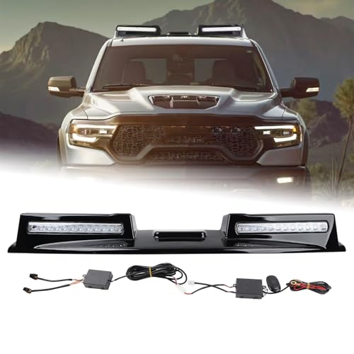 KAMDKI LED Front Roof Light Assembly Fit for 2019-2024 Dodge Ram 1500 Top Roof...