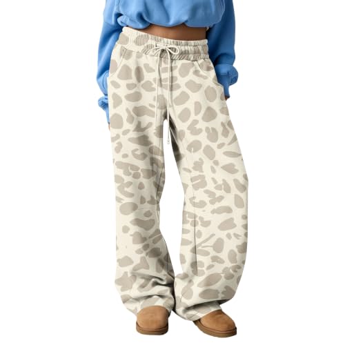 SdGgsgv Womens Leopard Pants Baggy Camo Flowy Y2k Wide Leg Sweatpants - image 1