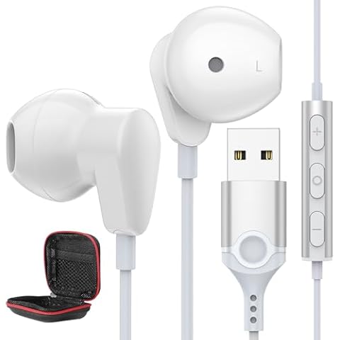 ASKUBSKU USB Headphones with Microphone Cover