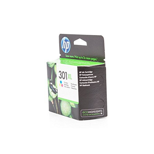 HP 301XL Tri-color Ink Cartridge - Cartucho de tinta para impresoras (Cian, magenta, Amarillo, Tri-color, Inyección de tinta, 20-80%, -40-60 °C, 15-32 °C) Si