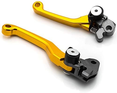 Krace CNC Motorcross Dirt Bike Pivot Brake Clutch Levers Set Compatible with Suzuki DR250R 1997-2000