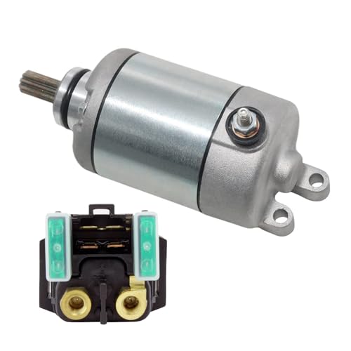 電気エンジンスターターモーターとリレー に適合する R6 YFZ-R6 YZFR6 2006-2016 OEM部品:2C0-81890-00 2C0-81940-00