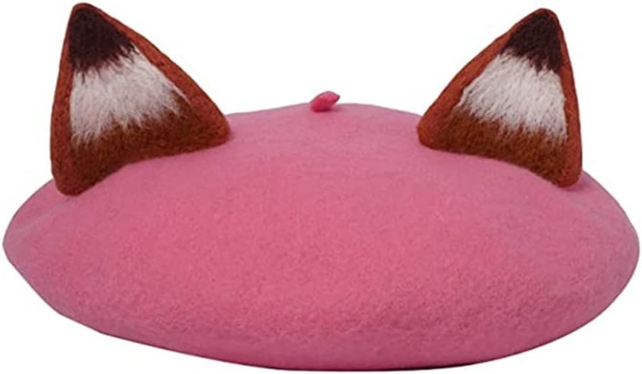 Warm Winter Decorations Women Winter Beret Handmade Adult Size Hat Painter Cap Gift