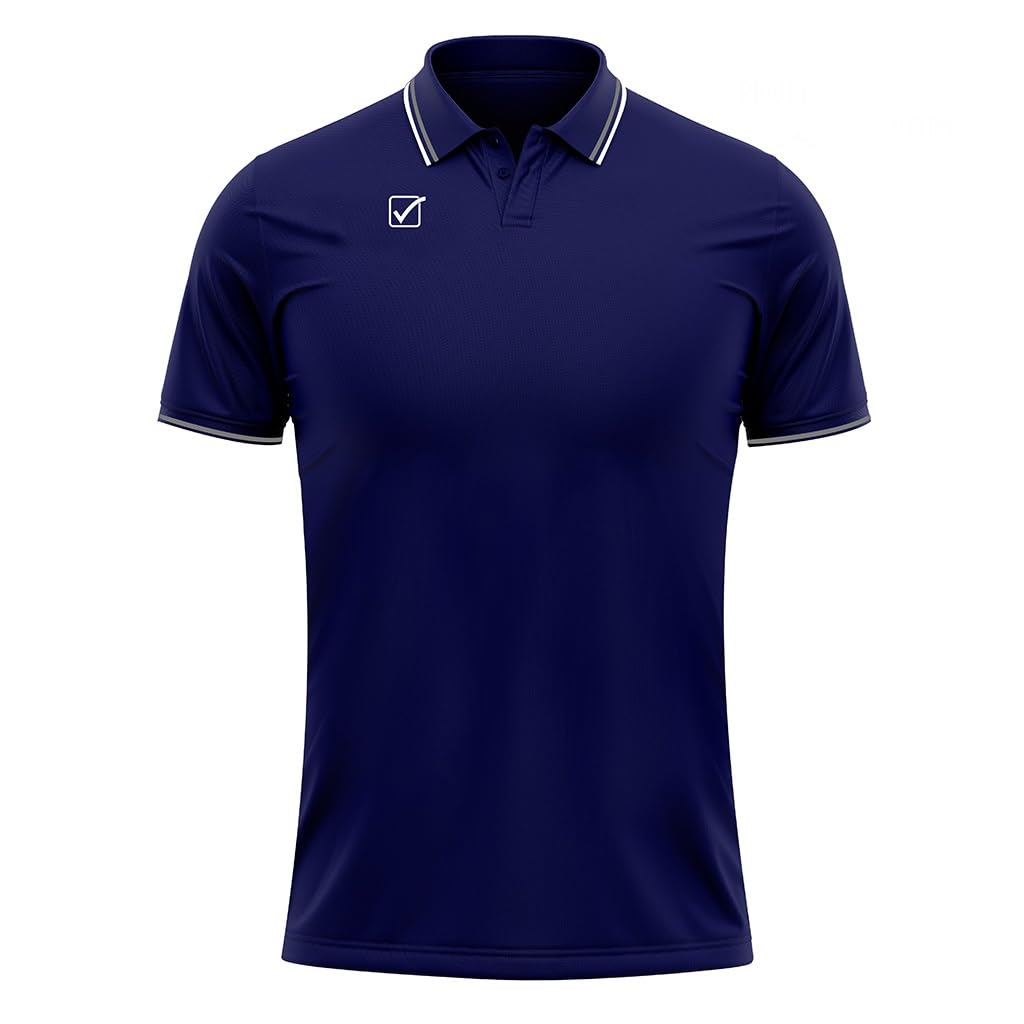 Givova Polo Cotone Piquet Action BLU/Bianco Tg. M