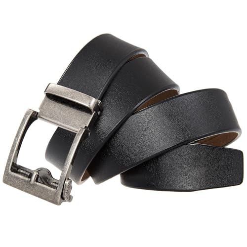 Ceinture cuir homme à cliquet automatique pour un ajustement précis sans trou - 3