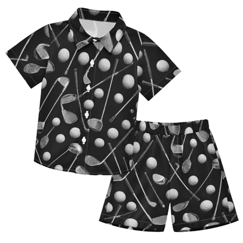 Image of Boccsty Red Strawberry Boy Summer Shorts Sets Hawaiian Toddler Boys T-Shirt & Pants 2 Pcs 3T-10T