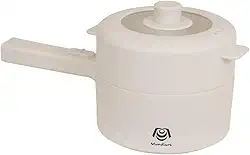 Panela Elétrica Multicooker 2 Litros Antiaderente Revestimento Cerâmico Cozinha Completa Premium (Branco - 127v)