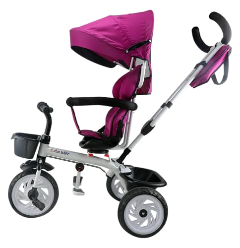 Image of Toyzoy Mario Cycle for Kids (Ages 2 to 5 Years) | Tricycle for Boys & Girls|Cycle with Cushioned & Comfortable Seat, 360* Rotating Seat, Non- Slippery Pedals | Carrying Capacity - 30kgs (Pink)