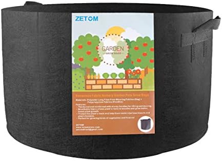 ZETOM Grow Bag, 20 Gallon Thickened Nonwoven Fabric Pots Nursery Garden Pot with Handles Heavy-duty Plant Container Grow Bag 1-Pack