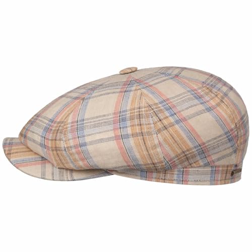 Gorra plana de lino Stetson Hatteras Orsley fabricada en la UE