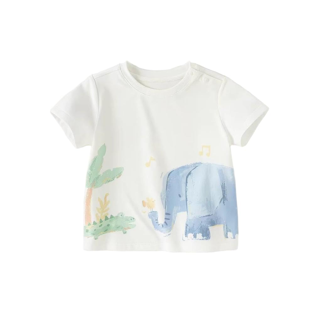 JJDFW Kurzarm-T-Shirts für Kinder, Sommerkleidung für Kinder, moderne Tops für Kinder, modische Babykleidung.