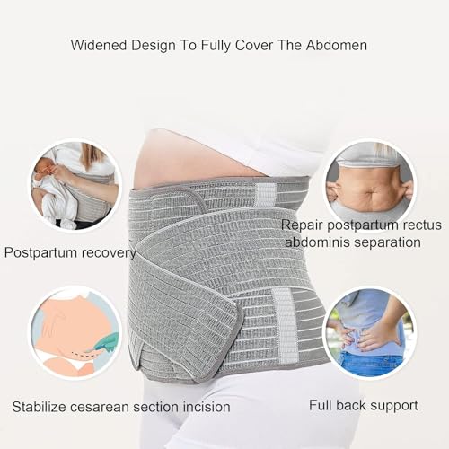 Faja abdominal postparto para soporte y compresión miniatura 6