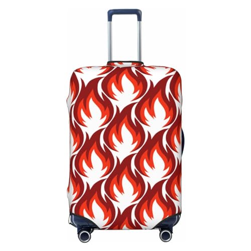 Fire Symbols Luggage Cover Protector Anti-Scratch Washable Fits 18-32 Inch Luggage-Small