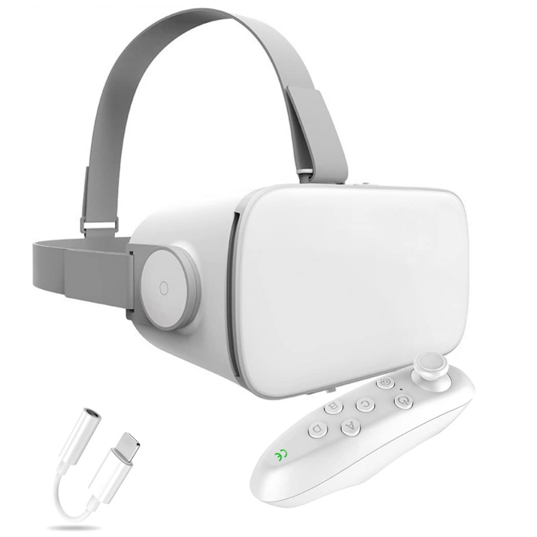 okulary 3D VR, wirtualna rzeczywistość, zestaw słuchawkowy VR, kontroler Bluetooth do iPhone'a 13 Pro Max/13 Pro/13/12/11, dla Samsung Galaxy S21, Huawei, Xiaomi Series