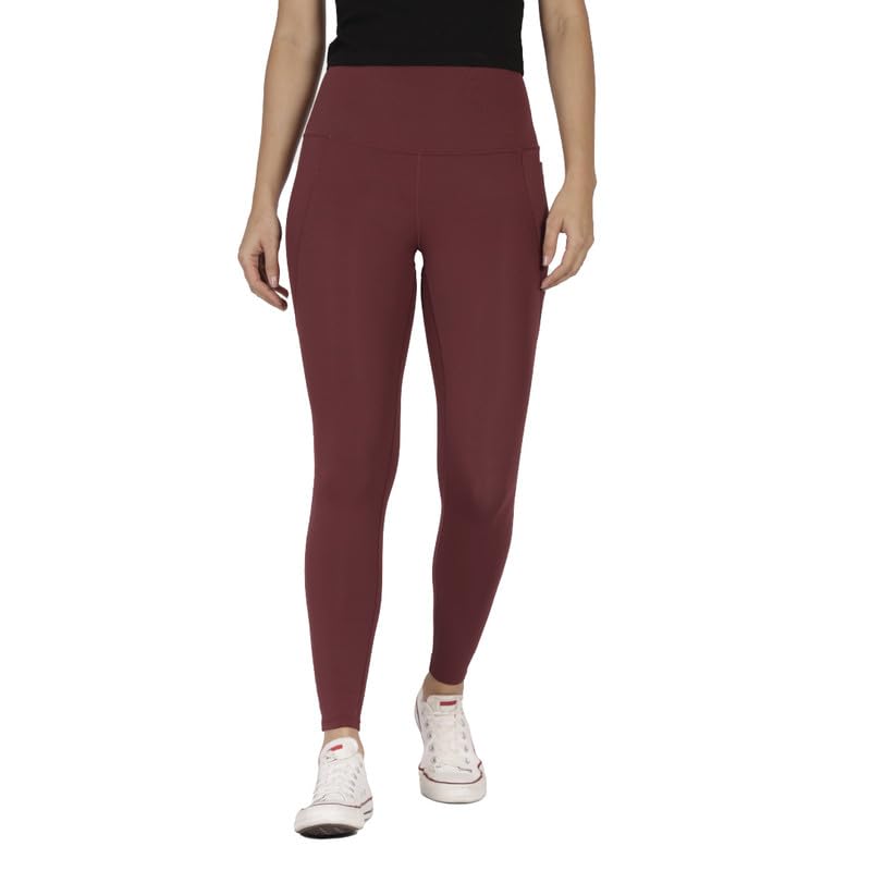 Image of BlissClub Women The Ultimate Leggings | High-Waist | Ankle Length | 4 Pockets | Squat-Proof | Activewear | Regular (for Women Upto 5'4)