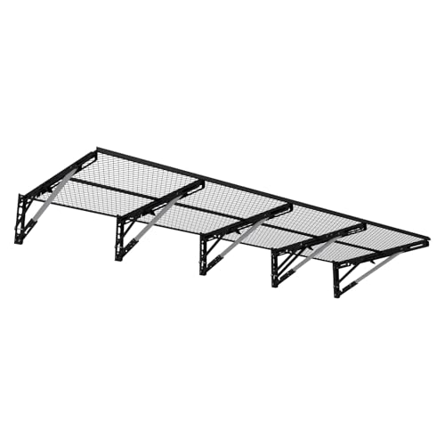Heavy-Duty Garage Storage Shelves – Wall Mounted Metal Floating Shelves