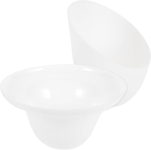 Pantalla de bombilla de plástico con pantalla de luz, 2 piezas de pantalla de plástico blanco, pantalla única en forma de herradura y paraguas,