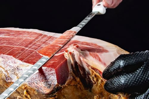 Jamón Serrano Gran Reserva Montevalle mit Knochen (7–8 kg) | +20 Monate Gereift | Intensiver Geschmack | Vakuumverpackt | Premium Spanischer Schinken | Gourmet Geschenk