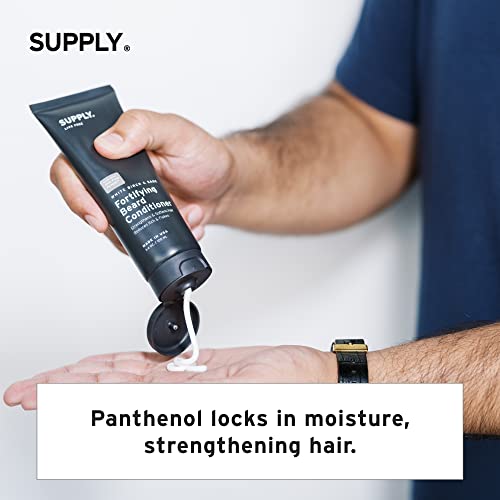 Supply Fortifying Beard Conditioner - Softens And Strengthens Beard - Prevents Dry Itchy Beard And Split Ends - Natural Nourishing Beard Conditioner For Softer, Healthier Beard And Skin - 3.4Oz #TOP4
