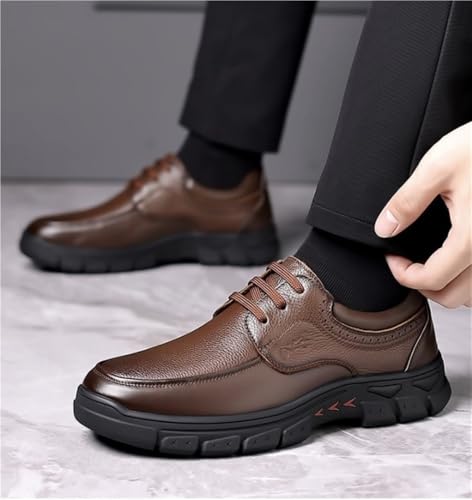 Brogue Business Lace-up Wedding Shoes Platform Oxfords Breathable Comfy Non Slip Rubber Sole Leather4