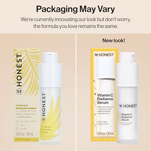 Honest Beauty Vitamin C Radiance Serum | Improves + Brightens Skin Tone and Complexion | Gentle for Sensitive Skin, Fragrance Free, Vegan | 1 fl oz - Image 3