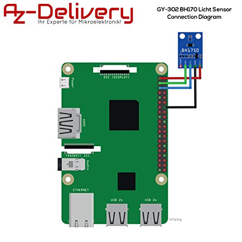 AZDelivery 3 x GY-302 BH170 Lichtsensor Helderheidssensor compatibel met Arduino en Raspberry Pi Inclusief E-Book! - Afbeelding 8