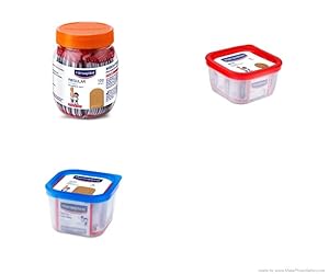 Hansaplast Regular Ventilated 100 Strips Jar - Hansaplast Spot 50pcs- Hansaplast Patch 50 pcs Combo