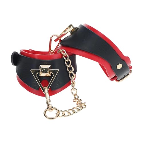 Menottes Noir/rouge Ouch! accessoire de bondage doux pour couples