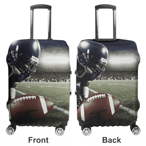 American Football Printed Luggage Cover Protector, Fits 18-32 Inch Luggage3